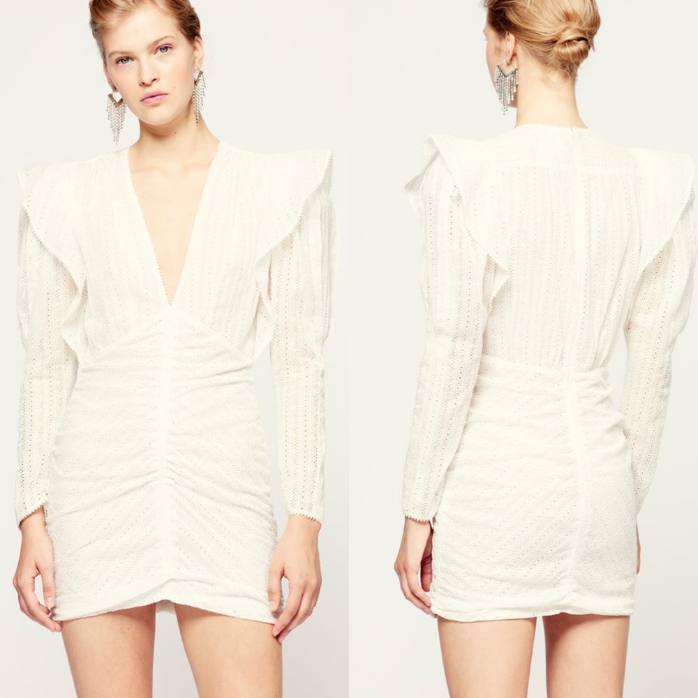 NEW NWT Isabel Marant Getya Dress In White